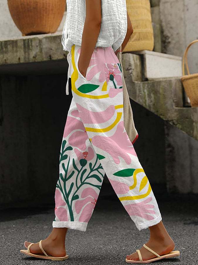 Women's Comfortable Pants with Print – Nova 4