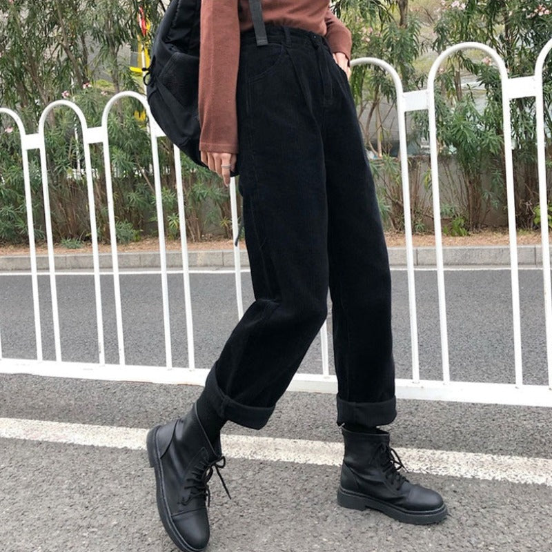 Women's Corduroy Wide-Leg Pants – Emily 2