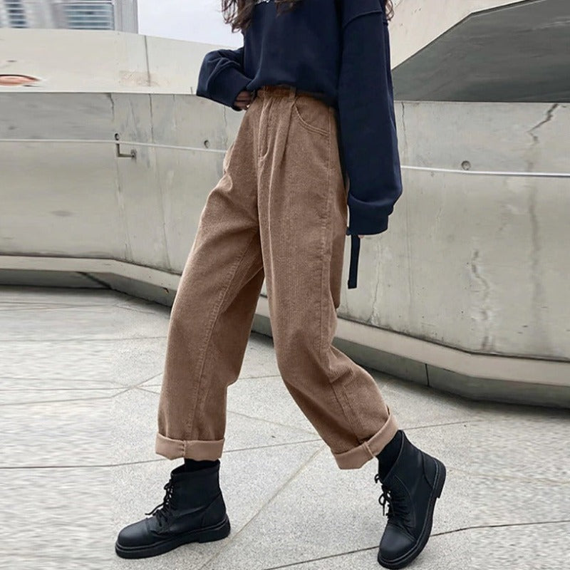 Women's Corduroy Wide-Leg Pants – Emily 3