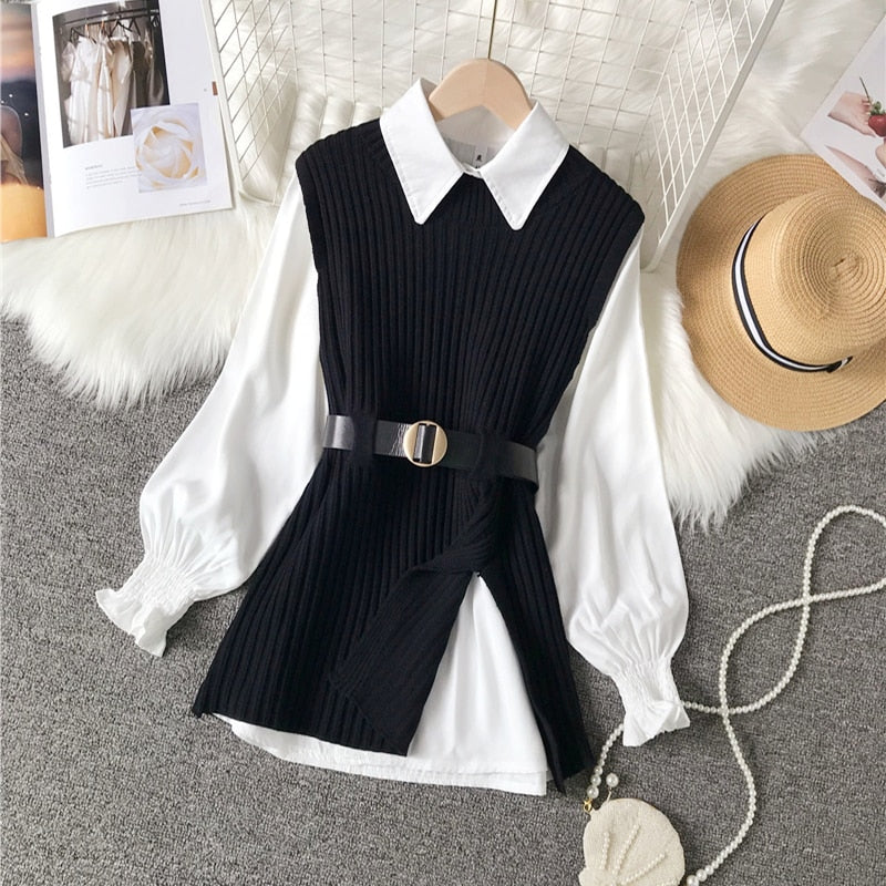 Xess Sweater Blouse | 2-piece set, casual & comfortable 3